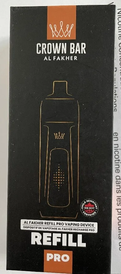 Front of product