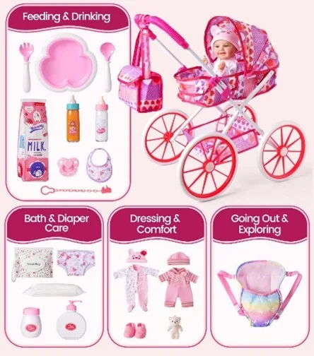 Recalled BABESIDE Doll and Stroller Playset