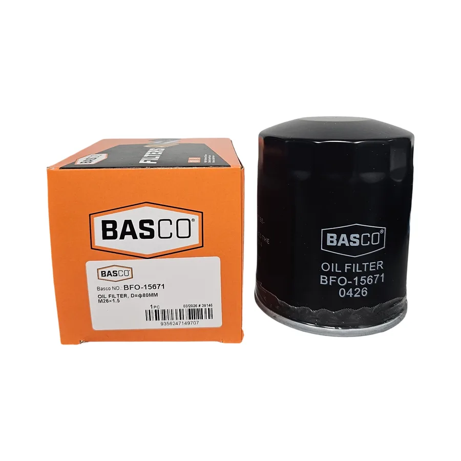 Basco oil filter out of box