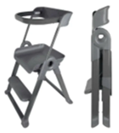 Boon PIVOT Toddler Tower Kids Kitchen Step Stool (Gray)