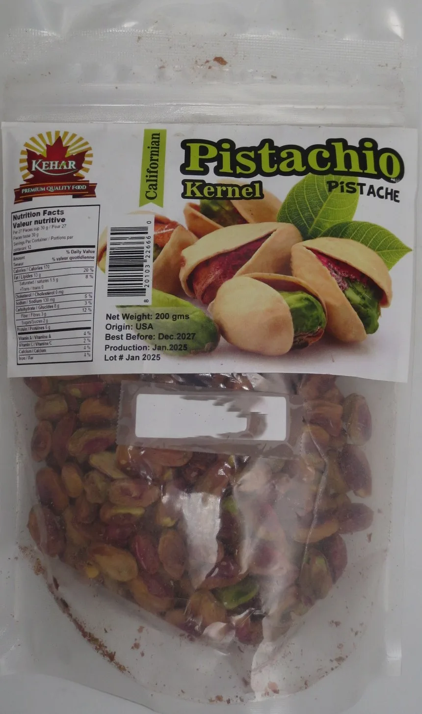 Kehar - Californian Pistachio Kernel - 200 g - Front