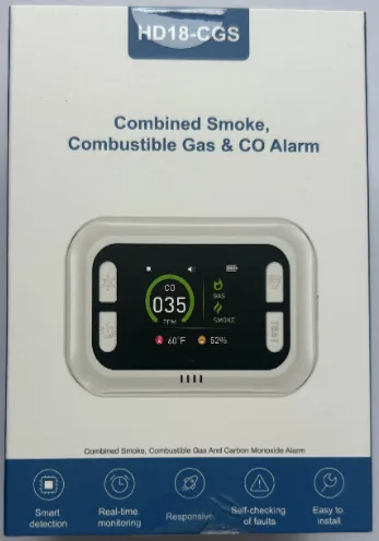 Combined Smoke, Combustible Gas & Carbon Monoxide Alarm