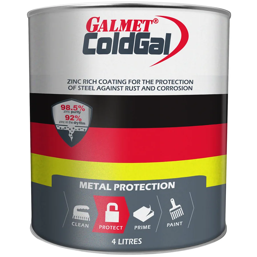 photograph of Galmet ColdGal brushable paint