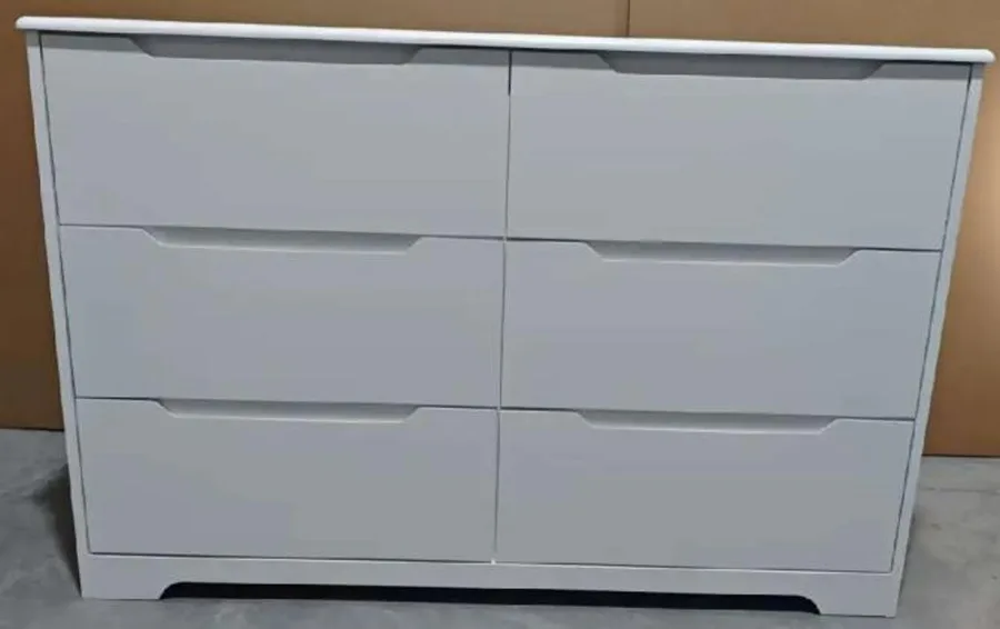 Recalled Gizoon Six-drawer Double Dressers -sold in white and black