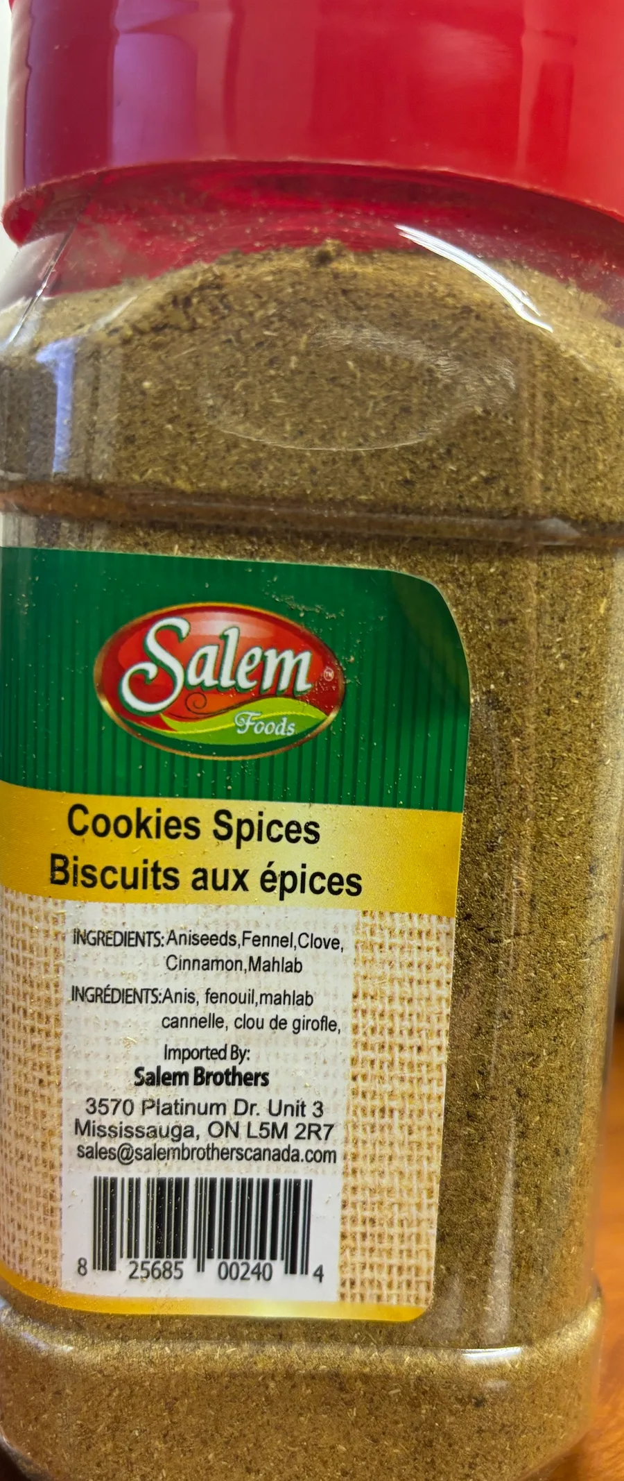Salem Foods - Cookies Spices - 200 g - Back