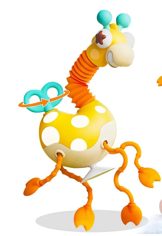 Giraffe toy with dangling legs