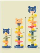 Image 1: Spiral spinning toy with three, five, or seven levels