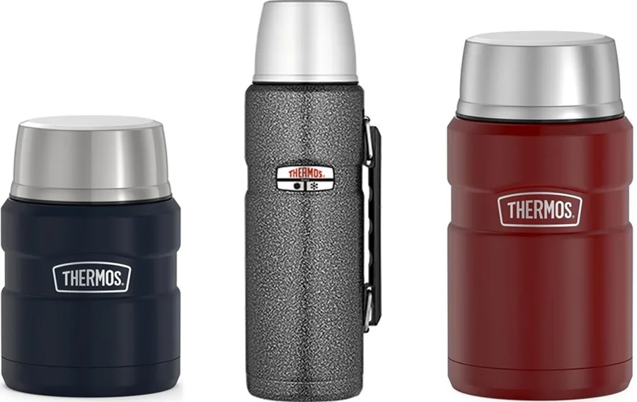 Thermos Stainless King 3000 and 3020 Food Jars and Thermos Sportsman 3010 Food & Beverage Bottle