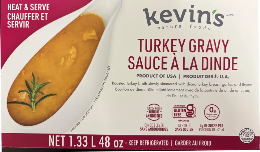 Kevin's Natural Foods - Turkey Gravy - 1.33 L - Front