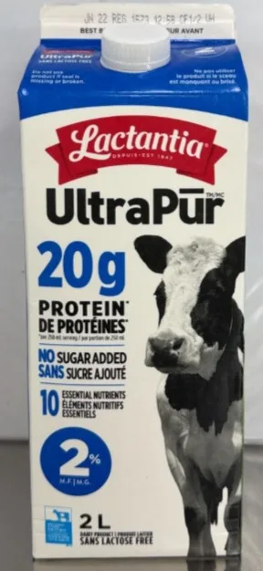 UltraPūr 2% M.F. Lactose Free Dairy Product