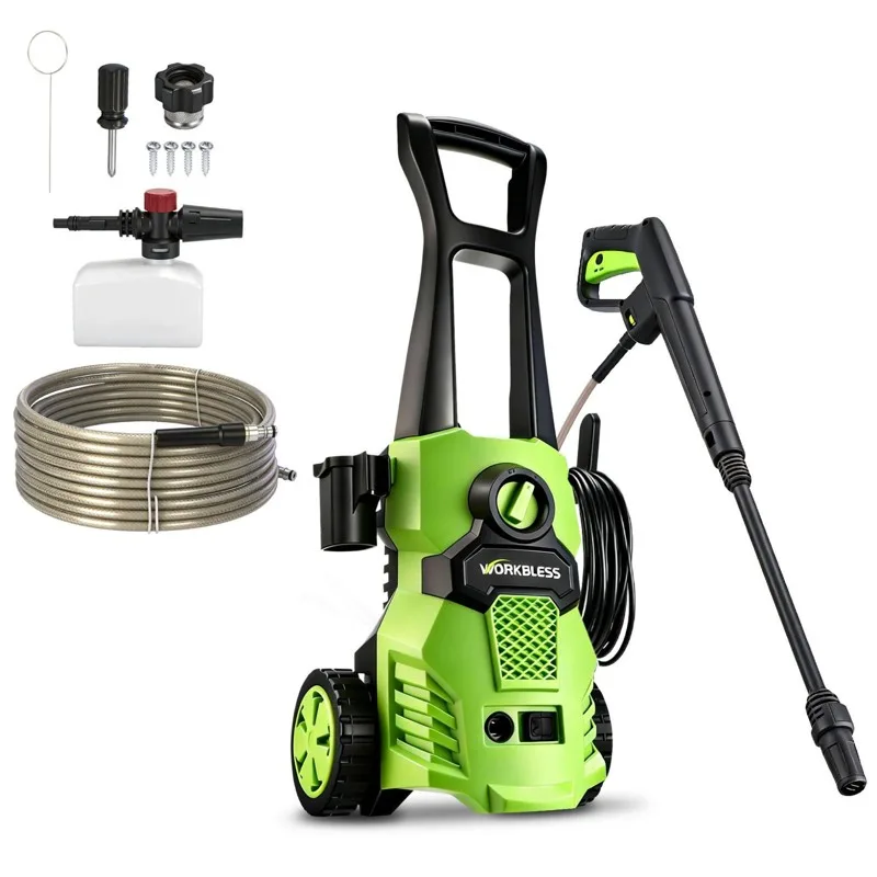 Workbless Electric Pressure Washer Model WB0301- Front of product